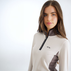 HV Polo Lavinia top dames Ivoor Beige