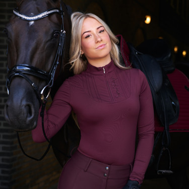 Imperial Riding Alinda dames top Vijg Violet