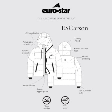 Herenjas Euro-Star Carson Marine Marineblauw