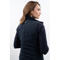 Mouwloze bodywarmer Harcour x Versailles Leonie Marine Marineblauw Mouwloze bodywarmer Harcour x Versailles Leonie Marine Marineblauw