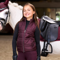 Mouwloze bodywarmer Imperial Riding Bonnie kids Vijg Violet