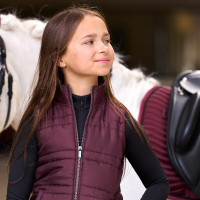 Mouwloze bodywarmer Imperial Riding Bonnie kids Vijg Violet