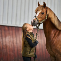 Mouwloze bodywarmer Imperial Riding Bonnie kids Vijg Violet