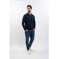 Polo Harcour Malik Marine Marineblauw