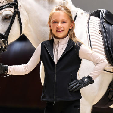 Mouwloos vest Imperial Riding Cybil kids Zwart Mouwloos vest Imperial Riding Cybil kids Zwart