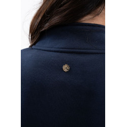 Sweater met rits Harcour x Versailles Louise Marine Marineblauw