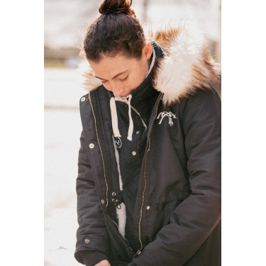 Parka Pénélope Mega Lyon Zwart