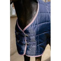 Deken Equithème Aztec Marine Marineblauw