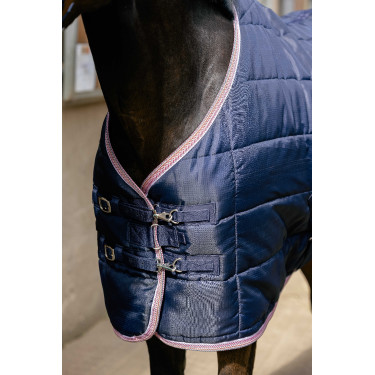 Deken Equithème Aztec Marine Marineblauw