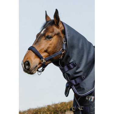 Halsstuk Equithème Anatomic Aisance 1200D Marine Marineblauw Halsstuk Equithème Anatomic Aisance 1200D Marine Marineblauw