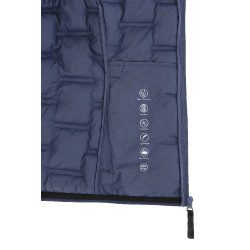 Mouwloos, naadloos gewatteerd vest Je t'aime Equithème Aurore Blauw/grijs