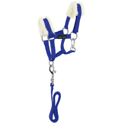 Mini-halster + leidtouw Pony Academy Koningsblauw