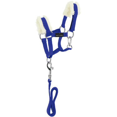 Mini-halster + leidtouw Pony Academy Koningsblauw