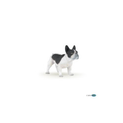 Zwart-witte Franse Bulldog figuur Papo