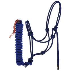 Ethologisch halster + halstertouw Norton Duo Blauw / zwart Ethologisch halster + halstertouw Norton Duo Blauw / zwart