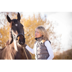 Mouwloze bodywarmer Pénélope Anouck Grijs