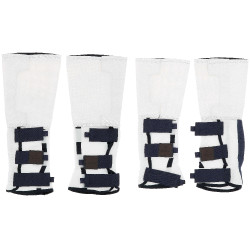 Equithème Pro vliegenbeschermers per 4 Wit Equithème Pro vliegenbeschermers per 4 Wit