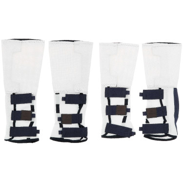 Equithème Pro vliegenbeschermers per 4 Wit Equithème Pro vliegenbeschermers per 4 Wit