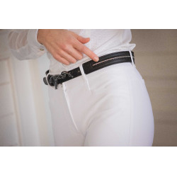 Pénélope Signature riem met strass Zwart