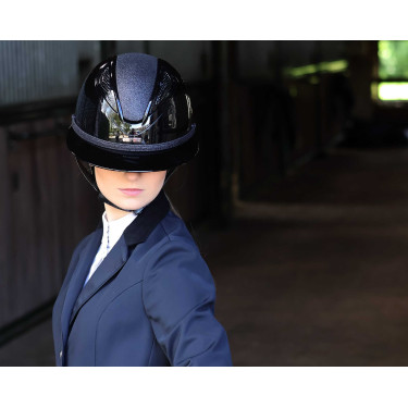 Afneembare bies voor Lami-Cell Glitter helm Zwart