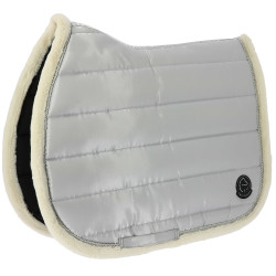 Zadeldoek Je t'aime Equithème Studio Zilverkleurig Grijs