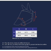 Vliegenmasker anti-UV Pro Series Extra Zwart Vliegenmasker anti-UV Pro Series Extra Zwart