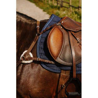 Zadeldek Je t'aime Equithème Origine Blauw