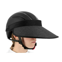 UV-beschermende vizier voor Equithème-helm Zwart