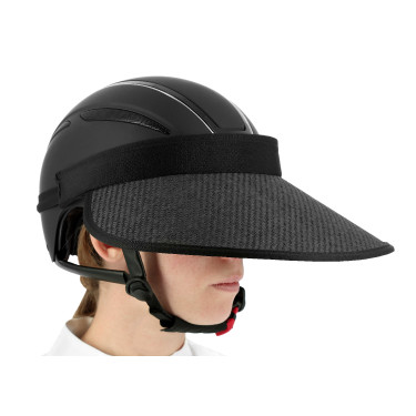 UV-beschermende vizier voor Equithème-helm Zwart