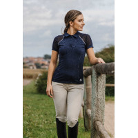 Polo Equithème Originals Agathe Marine Marineblauw Polo Equithème Originals Agathe Marine Marineblauw