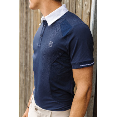 Polo Equithème Victor Marine Marineblauw Polo Equithème Victor Marine Marineblauw