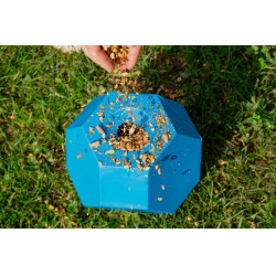 Anti-schrokbal Hippotonic voor hooi Blauw