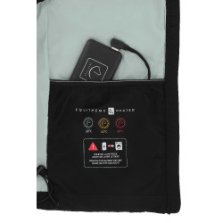 Verwarmd vest Equithème Charlie Zwart