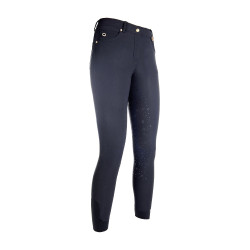 Broek LG Basic met volledig siliconen zitvlak HKM Donkerblauw