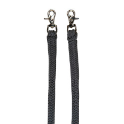 Ethologisch halster Strass met teugels / lijnen HKM Grijs / druif Ethologisch halster Strass met teugels / lijnen HKM Grijs / druif