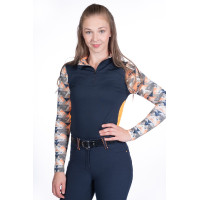 T-shirt techniek HKM Lyon Active lange mouwen Olijfgroen