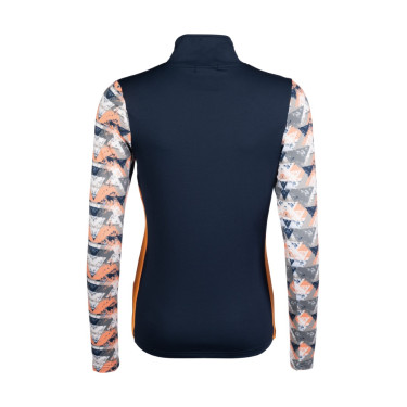 T-shirt techniek HKM Lyon Active lange mouwen Donkerblauw T-shirt techniek HKM Lyon Active lange mouwen Donkerblauw