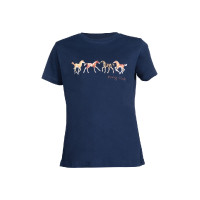 Kinder T-shirt Pony Club HKM Donkerblauw