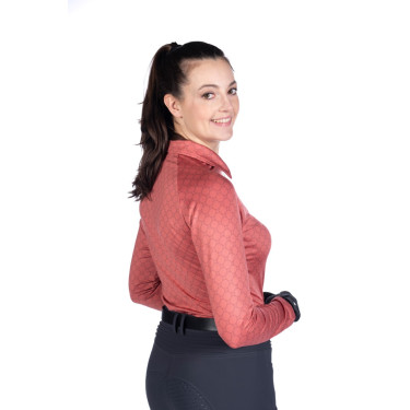 Functioneel T-shirt HKM Rosewood Allover Print Roest Bruin