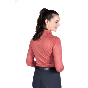 Functioneel T-shirt HKM Rosewood Allover Print Roest Bruin