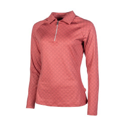 Functioneel T-shirt HKM Rosewood Allover Print Roest Bruin