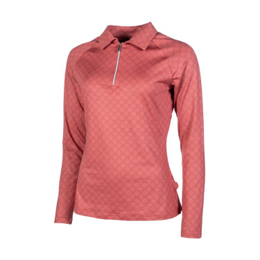 Functioneel T-shirt HKM Rosewood Allover Print Roest Bruin