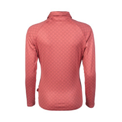 Functioneel T-shirt HKM Rosewood Allover Print Roest Bruin