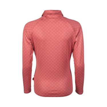 Functioneel T-shirt HKM Rosewood Allover Print Roest Bruin