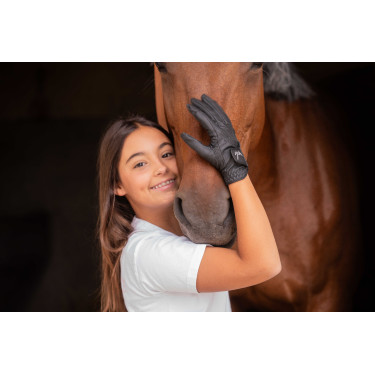 Handschoenen Eden by Pénélope Prisma Strass Zwart