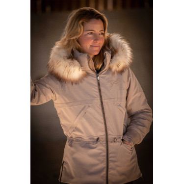 Parka Pénélope Steppy Taupe Bruin