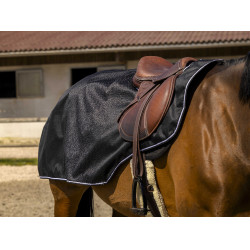 Zadeldeken Equithème Tyrex 600D Fleece Zwart Zadeldeken Equithème Tyrex 600D Fleece Zwart