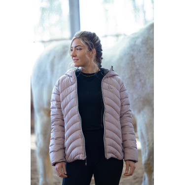 Donsjas Ik hou van je Equithème Lutha Zwart / roze