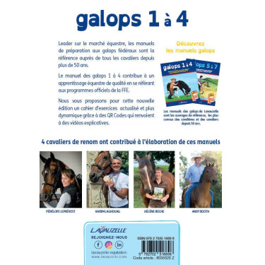 Oefenboek galop 1 tot 4 met video's Lavauzelle Oefenboek galop 1 tot 4 met video's Lavauzelle