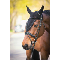 Paardenvliegennetje lang Pénélope strass Marine Marineblauw